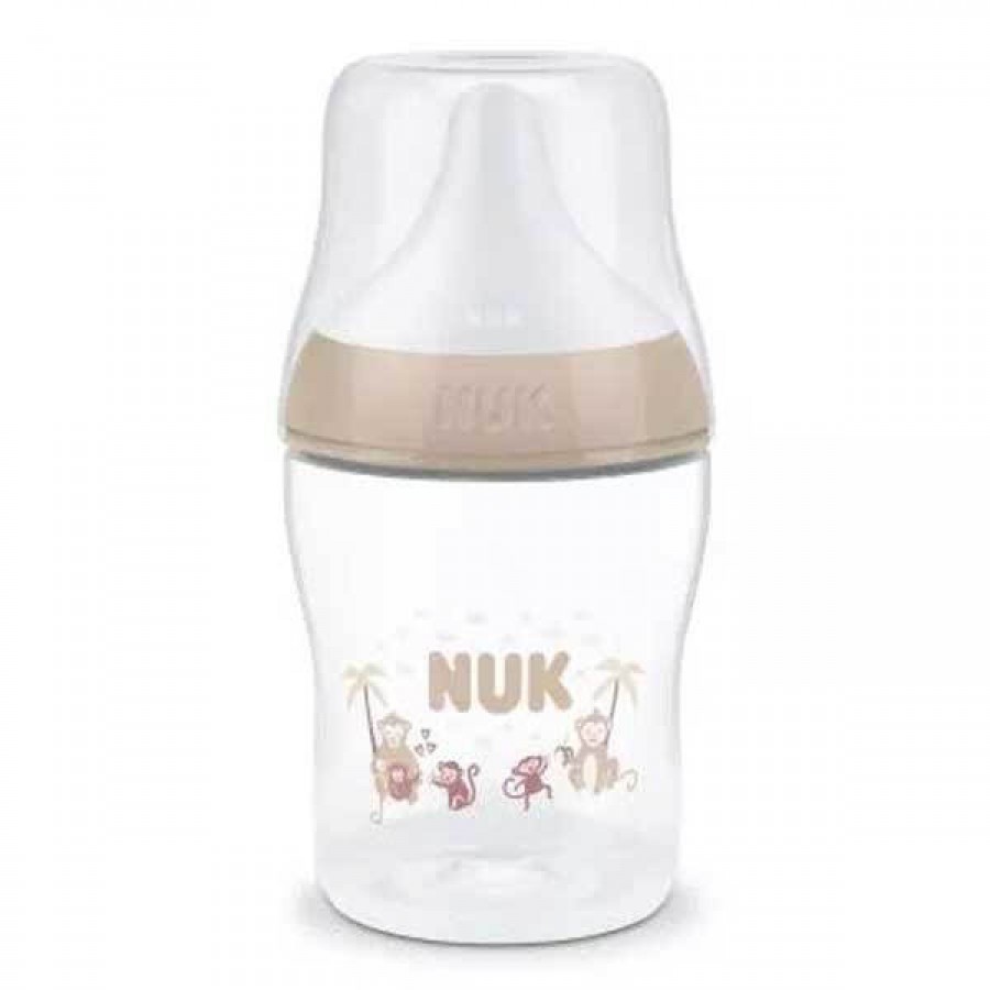 Nuk Μπιμπερό Πλαστικό 150ml Perfect Match με μαλακή θηλή σιλικόνης 0m+ Μαϊμουδάκια (10215411) Nuk Μπιμπερό Πλαστικό 150ml Perfect Match με μαλακή θηλή σιλικόνης 0m+ Μαϊμουδάκια (10215411)