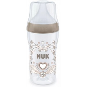 Nuk Μπιμπερό Πλαστικό 260ml Perfect Match με μαλακή θηλή σιλικόνης 3m+ Heart (10216014)