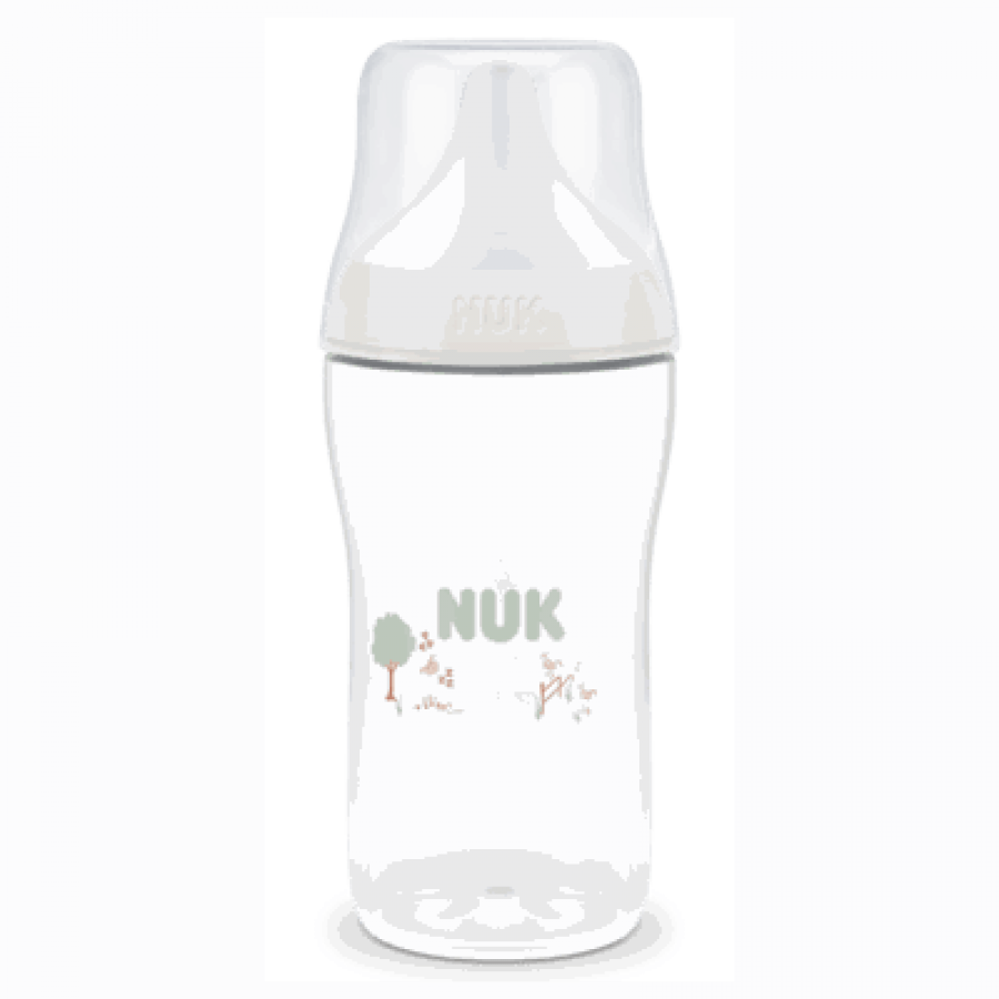 Nuk Μπιμπερό Πλαστικό 260ml Perfect Match με θηλή 3m+ Sheep (10216326)