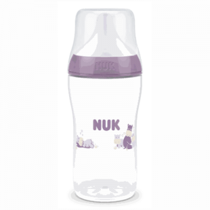 Nuk Μπιμπερό Πλαστικό 260ml Perfect Match με θηλή 3m+ Hippo (10216327)