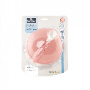 Lorelli Μπoλ Ταΐσματος Με Κουταλάκι Και Καπάκι Blush Pink (10230400005) Lorelli Μπoλ Ταΐσματος Με Κουταλάκι Και Καπάκι Blush Pink (10230400005)