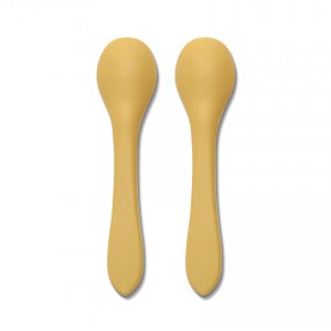 Lorelli Σετ Κουτάλια Σιλικόνης 2Τμχ. Natural Yellow (10230690001)