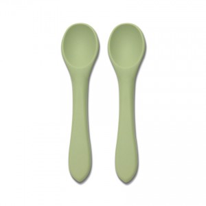 Lorelli Σετ Κουτάλια Σιλικόνης 2Τμχ. Natural Fresh Green (10230690004)