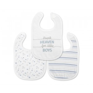 Lorelli Σαλιάρα Βρεφική Σετ 3τμχ. Velcro Boy Blue (10260290002)