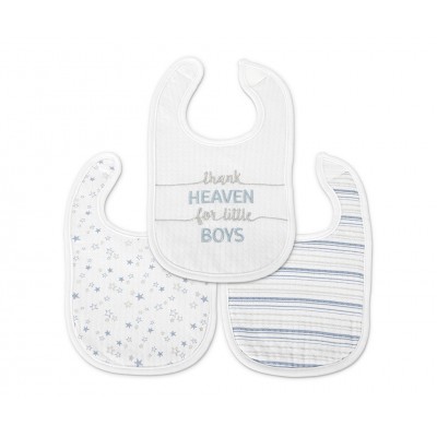 Lorelli Σαλιάρα Βρεφική Σετ 3τμχ. Velcro Boy Blue (10260290002)