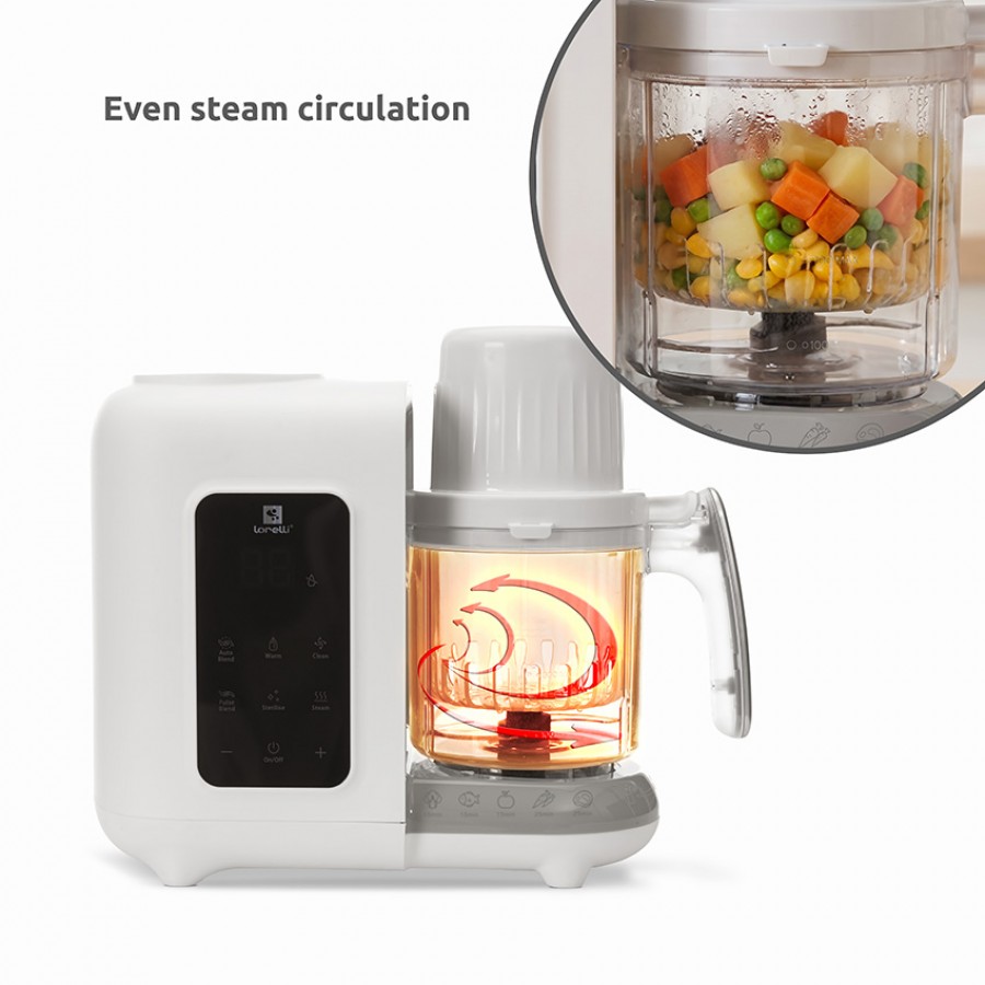 Lorelli Ατμομάγειρας/ Μπλέντερ 7 Σε 1 Healthy Baby Chef 220V White (1028027)