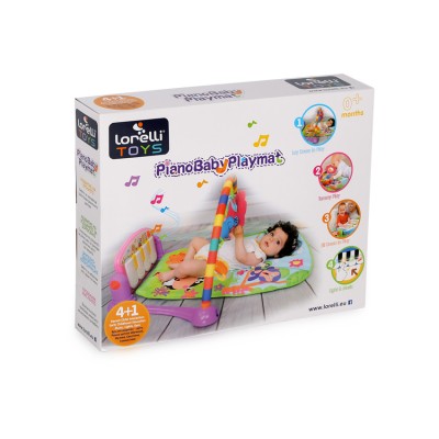 Lorelli Γυμναστήριο - Χαλάκι Δραστηριοτήτων 77x52cm Piano Pink (10300260002)