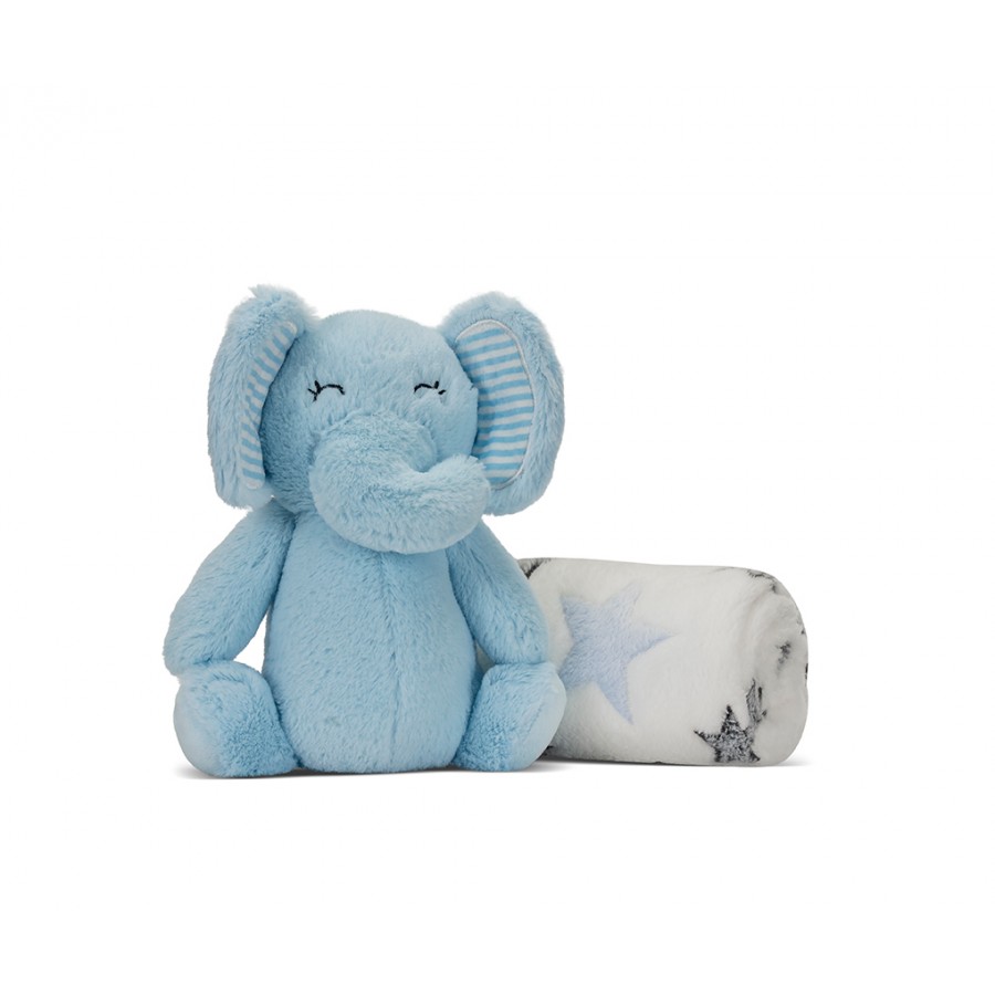 Lorelli Σετ Δώρου Κουβέρτα Αγκαλιάς 90/75cm Με Μπλε Ελέφαντα (10340182501) Lorelli Σετ Δώρου Κουβέρτα Αγκαλιάς 90/75cm Με Μπλε Ελέφαντα (10340182501)