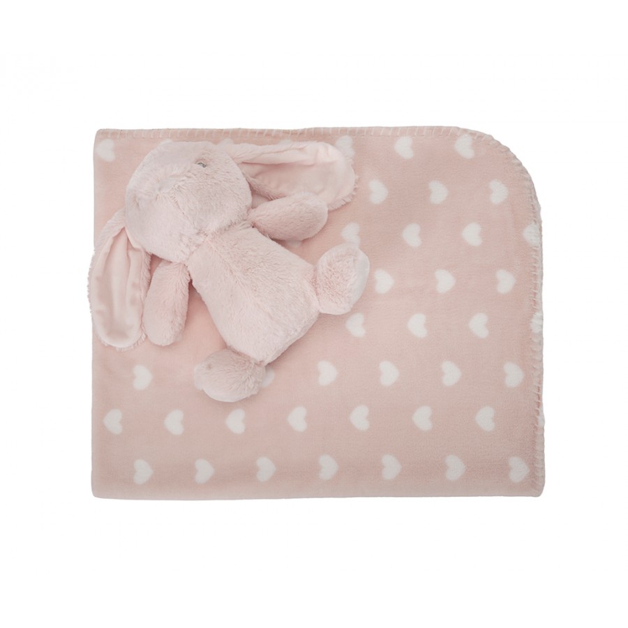 Lorelli Σετ Δώρου Κουβέρτα Αγκαλιάς 90/75cm Ροζ Με Κουνελάκι (10340182502) Lorelli Σετ Δώρου Κουβέρτα Αγκαλιάς 90/75cm Ροζ Με Κουνελάκι (10340182502)