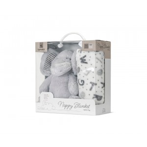 Lorelli Σετ Δώρου Κουβέρτα Αγκαλιάς 90/75cm Λευκή Με Γκρι Ελέφαντα (10340182503) Lorelli Σετ Δώρου Κουβέρτα Αγκαλιάς 90/75cm Λευκή Με Γκρι Ελέφαντα (10340182503)