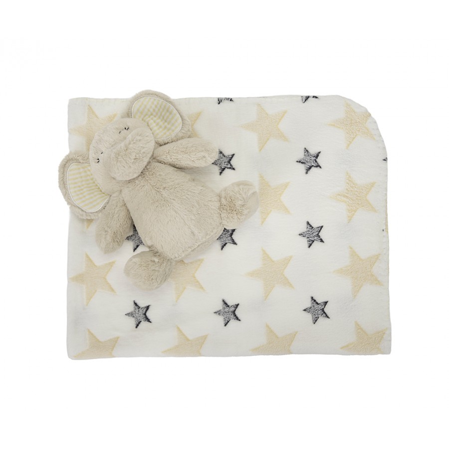 Lorelli Σετ Δώρου Κουβέρτα Αγκαλιάς 90/75cm Με Μπεζ Ελέφαντα (10340182504) Lorelli Σετ Δώρου Κουβέρτα Αγκαλιάς 90/75cm Με Μπεζ Ελέφαντα (10340182504)