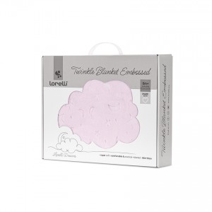 Lorelli Bertoni Twinkle Κουβέρτα Αγκαλιάς και Λίκνου με ανάγλυφο Ροζ (10340192502)