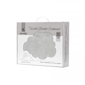 Lorelli Bertoni Twinkle Κουβέρτα Αγκαλιάς και Λίκνου με ανάγλυφο Γκρι (10340192503)