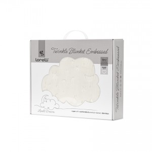 Lorelli Bertoni Twinkle Κουβέρτα Αγκαλιάς και Λίκνου με ανάγλυφο Εκρού (10340192504)