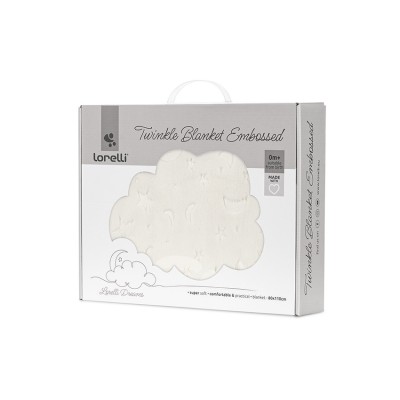 Lorelli Bertoni Twinkle Κουβέρτα Αγκαλιάς και Λίκνου με ανάγλυφο Εκρού (10340192504)