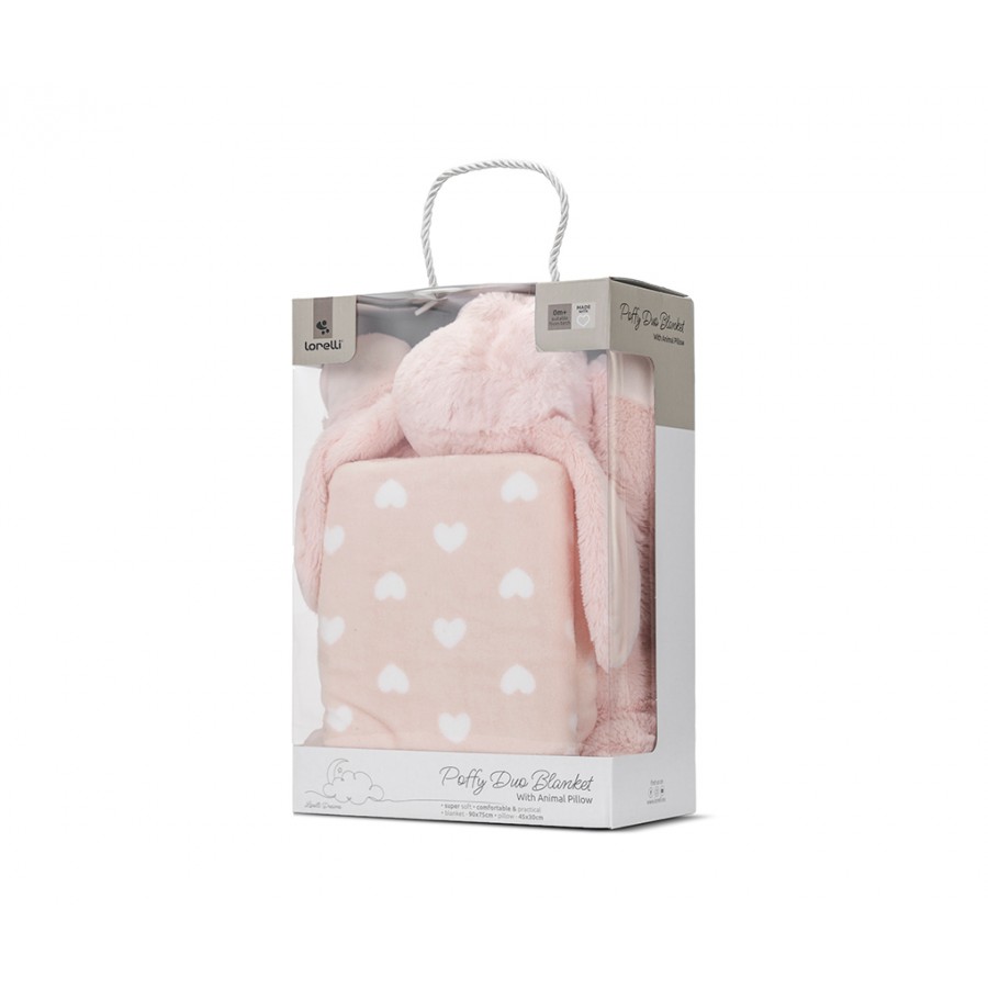 Lorelli Σετ Δώρου Κουβέρτα Αγκαλιάς 90/75cm Poffy Duo Με Μαξιλαράκι Peach Bunny (10340202502) Lorelli Σετ Δώρου Κουβέρτα Αγκαλιάς 90/75cm Poffy Duo Με Μαξιλαράκι Peach Bunny (10340202502)