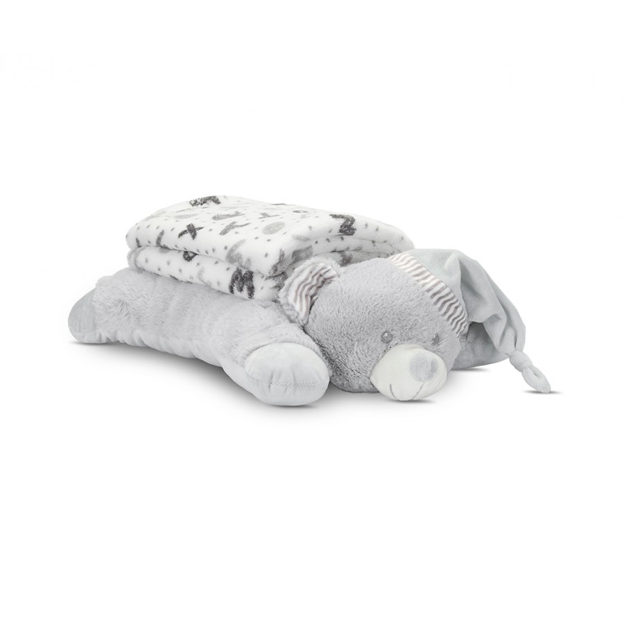 Lorelli Σετ Δώρου Κουβέρτα Αγκαλιάς 90/75cm Poffy Duo Με Μαξιλαράκι GreyTeddy Bear (10340202503) Lorelli Σετ Δώρου Κουβέρτα Αγκαλιάς 90/75cm Poffy Duo Με Μαξιλαράκι GreyTeddy Bear (10340202503)