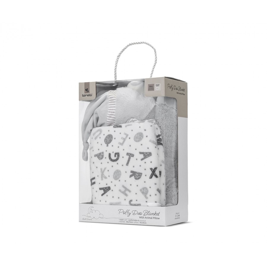 Lorelli Σετ Δώρου Κουβέρτα Αγκαλιάς 90/75cm Poffy Duo Με Μαξιλαράκι GreyTeddy Bear (10340202503) Lorelli Σετ Δώρου Κουβέρτα Αγκαλιάς 90/75cm Poffy Duo Με Μαξιλαράκι GreyTeddy Bear (10340202503)