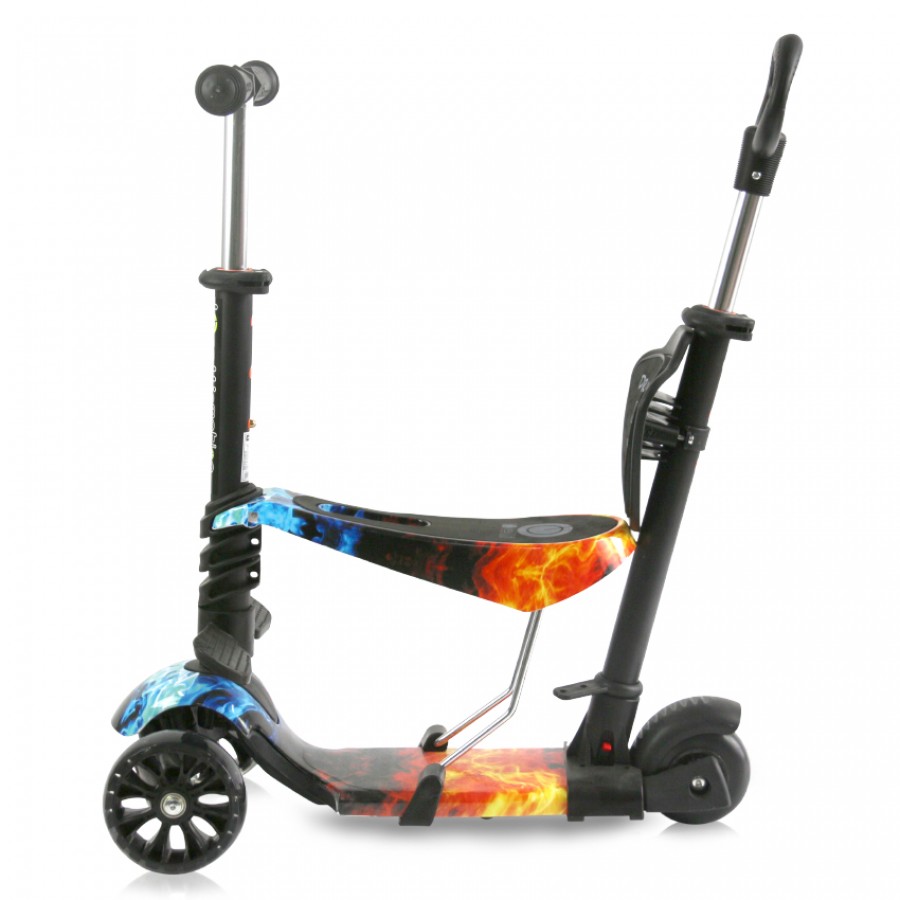 Lorelli Bertoni Scooter Draxter Plus Red Flame Με χειρολαβή Γονέα (10390140018)