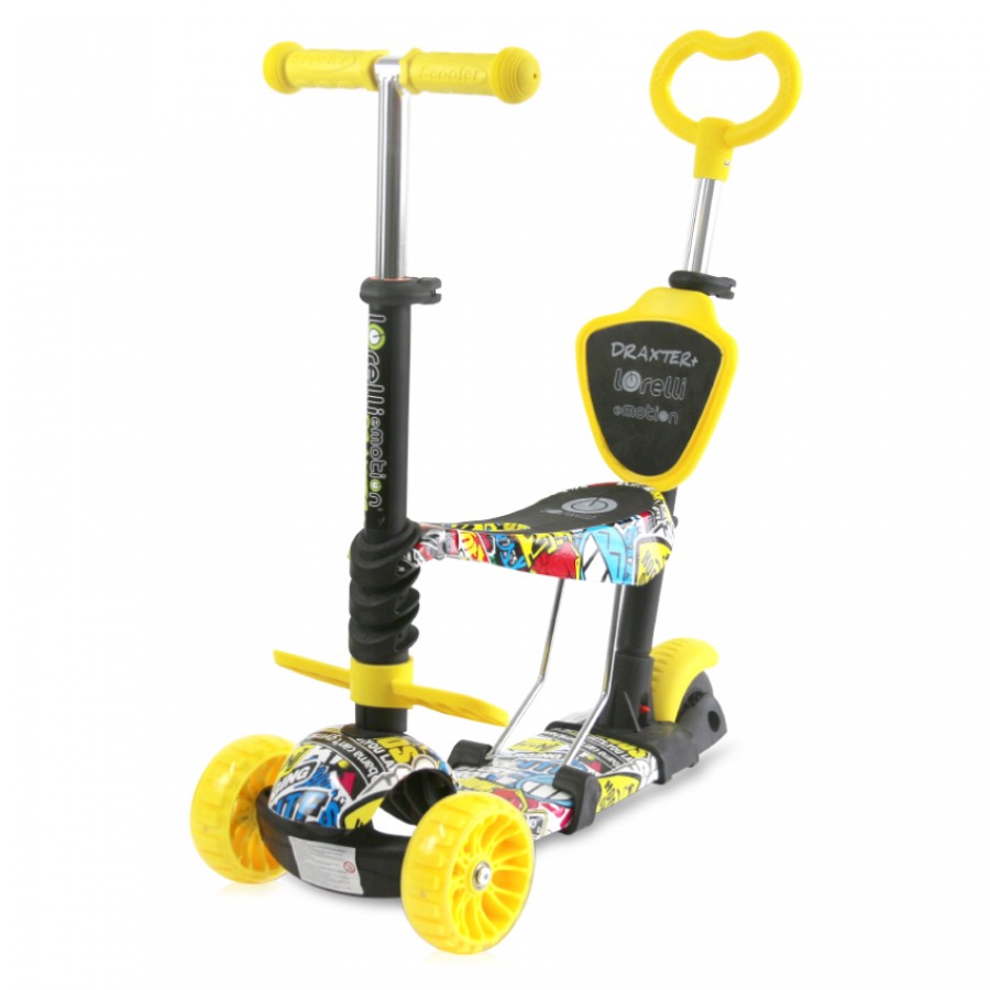 Lorelli Bertoni Scooter Draxter Plus Graffiti Smile Με χειρολαβή Γονέα (10390140019)