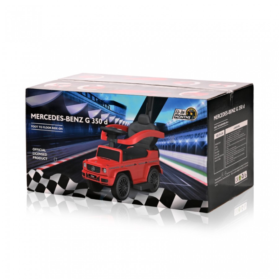 Lorelli Bertoni Ποδοκίνητο Αυτοκινητάκι με Χειρολαβή Mercedes-Benz G350d Red (10400090001)