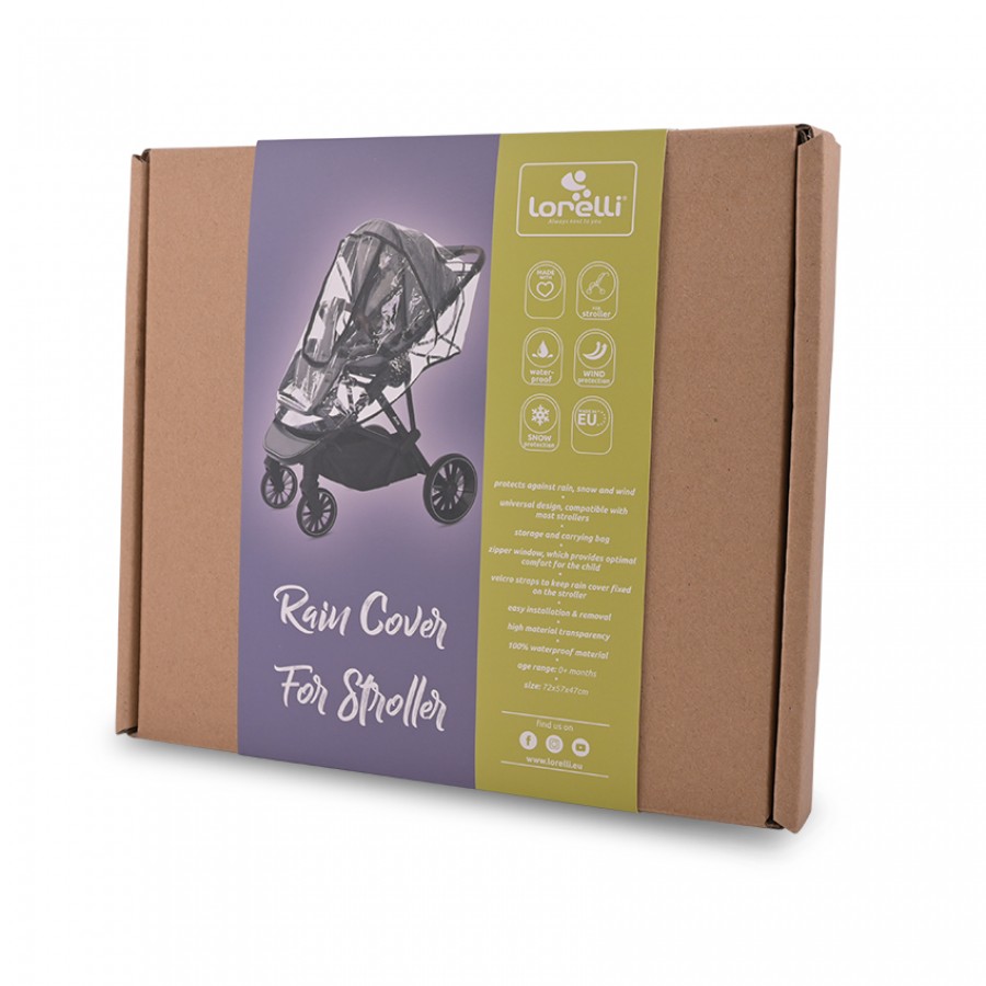 Lorelli Bertoni Αδιάβροχο καροτσιού Universal Black (1042005)