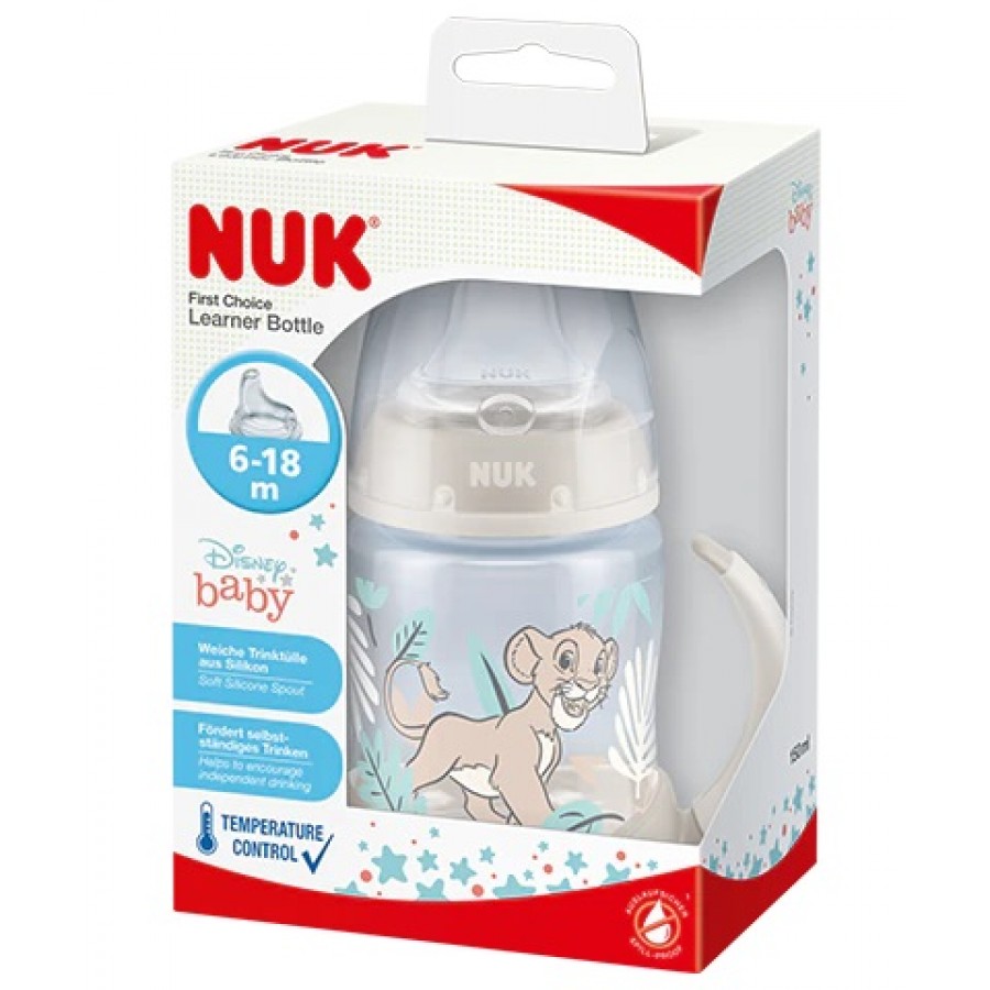 Nuk Εκπαιδευτικό Μπιμπερό με Λαβές First Choice 6m+ lion150ml (lion150ml (10743313-1))