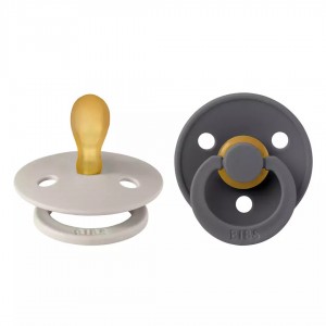 Bibs Πιπίλες στρογγυλή No1 2τμχ Colour Sand - Iron (110381) Bibs Πιπίλες στρογγυλή No1 2τμχ Colour Sand - Iron (110381)