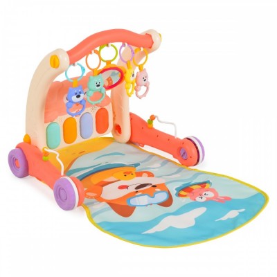 Moni 2in1 Γυμναστήριο- Περπατούρα Melody ροζ HE0613 (3801005603497)