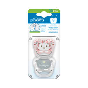 Dr Brown's Ορθοδοντική Πιπίλα PreVent Επίπεδο 0-6m (PV12014)