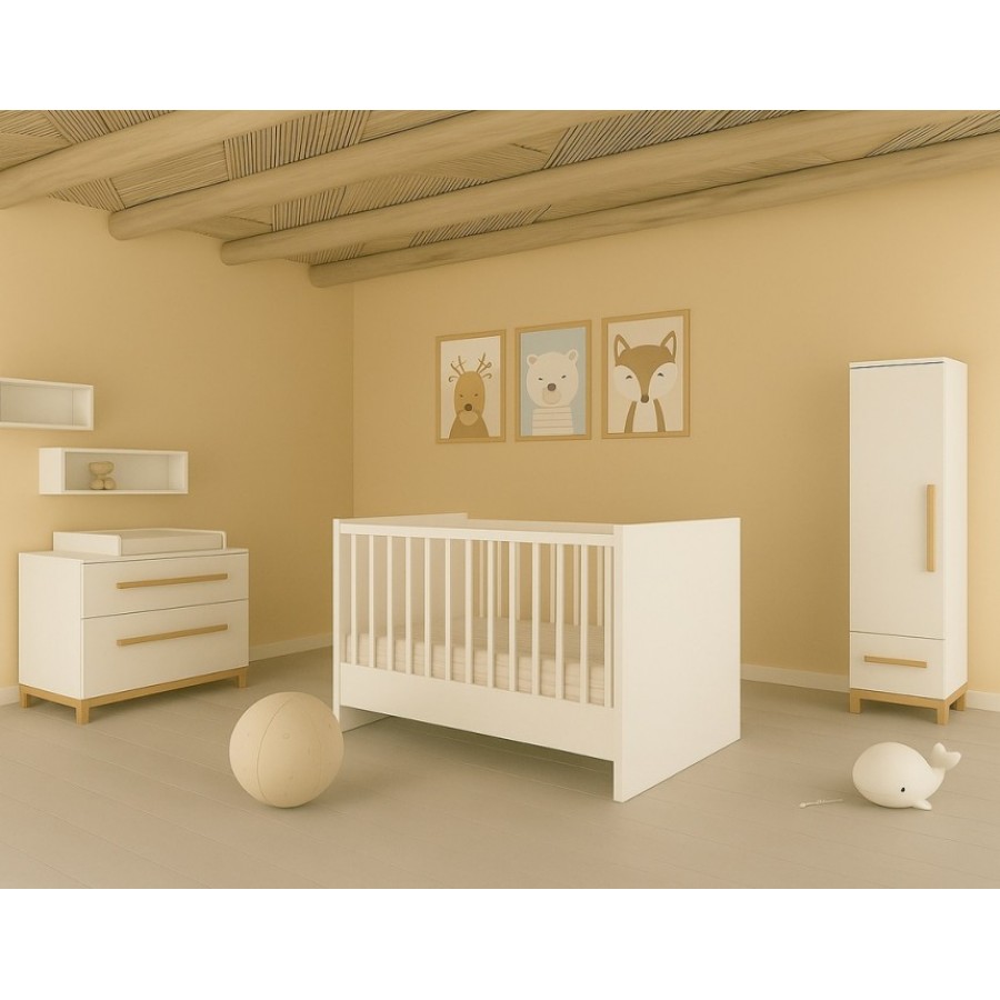 Asterias Bebe Προεφηβικό κρεβατάκι Mikonos λευκό 82x147x92cm (14027) Asterias Bebe Προεφηβικό κρεβατάκι Mikonos λευκό 82x147x92cm (14027)