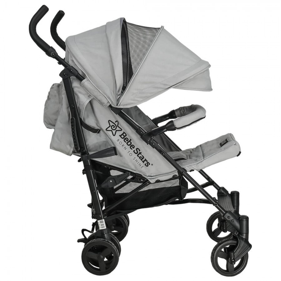 Bebestars Καρότσι Buggy Adam Ice Grey (186-188)