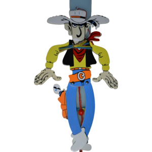 Χειροποίητη Αρωματική Λαμπάδα Με ξύλινη Μαριονέτα Καουμπόι (2025007)