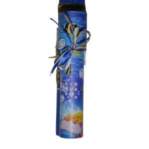 Χειροποίητη Αρωματική Λαμπάδα με Καλειδοσκόπιο Μπλε (2025019) Χειροποίητη Αρωματική Λαμπάδα με Καλειδοσκόπιο Μπλε (2025019)