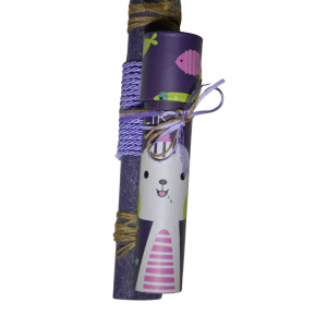 Χειροποίητη Αρωματική Λαμπάδα με Μωβ Καλειδοσκόπιο (2025021) Χειροποίητη Αρωματική Λαμπάδα με Μωβ Καλειδοσκόπιο (2025021)