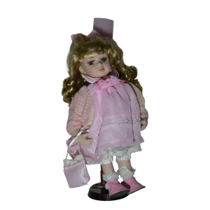 Αρωματική Χειροποίητη Λαμπάδα Με Διακοσμητική Κούκλα Ροζ (2025023)