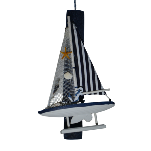 Χειροπoίητη Αρωματική Λαμπάδα Με Ξύλινο Διακοσμητικό Βαρκούλα (2025033)