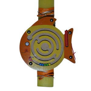 Χειροποίητη Λαμπάδα με Εκπαιδευτικό Μαγνητικό Λαβύρινθο Ψάρι (2025036) Χειροποίητη Λαμπάδα με Εκπαιδευτικό Μαγνητικό Λαβύρινθο Ψάρι (2025036)