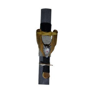 Χειροποίητη Αρωματική Λαμπάδα Με Ξύλινη Σφεντόνα ΄΄Λύκος (2025045) Χειροποίητη Αρωματική Λαμπάδα Με Ξύλινη Σφεντόνα ΄΄Λύκος (2025045)