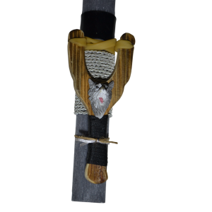 Χειροποίητη Αρωματική Λαμπάδα Με Ξύλινη Σφεντόνα ΄΄Λύκος (2025045) Χειροποίητη Αρωματική Λαμπάδα Με Ξύλινη Σφεντόνα ΄΄Λύκος (2025045)