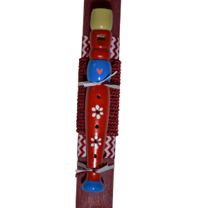 Χειροποίητη Αρωματική Λαμπάδα Με Ξύλινη Φλογέρα Κόκκινη (2025055) Χειροποίητη Αρωματική Λαμπάδα Με Ξύλινη Φλογέρα Κόκκινη (2025055)