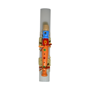 Χειροποίητη Αρωματική Λαμπάδα Με Ξύλινη Φλογέρα Πορτοκαλί (2025060) Χειροποίητη Αρωματική Λαμπάδα Με Ξύλινη Φλογέρα Πορτοκαλί (2025060)