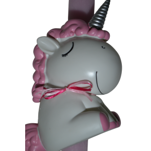 Χειροποίητη Αρωματική Λαμπάδα Με Κουμπαρά unicorn Pink (2025131) Χειροποίητη Αρωματική Λαμπάδα Με Κουμπαρά unicorn Pink (2025131)