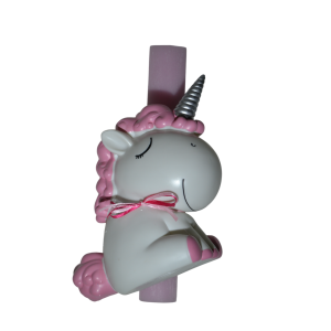 Χειροποίητη Αρωματική Λαμπάδα Με Κουμπαρά unicorn Pink (2025131) Χειροποίητη Αρωματική Λαμπάδα Με Κουμπαρά unicorn Pink (2025131)