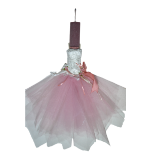 Χειροποίητη Αρωματική Λαμπάδα Με Διακοσμητικό Ροζ Φόρεμα (2025218) Χειροποίητη Αρωματική Λαμπάδα Με Διακοσμητικό Ροζ Φόρεμα (2025218)