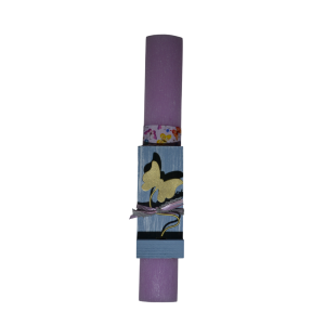 Χειροποίητη Αρωματική Λαμπάδα Με Ορειχάλκινη Πεταλούδα Σε βάση ξύλινη (2025278) Χειροποίητη Αρωματική Λαμπάδα Με Ορειχάλκινη Πεταλούδα Σε βάση ξύλινη (2025278)