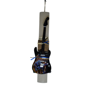 Χειροποίητη Αρωματική Λαμπάδα Με Διακοσμητική Κιθάρα Iron Maiden (2025284)