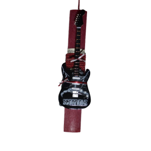 Χειροποίητη Αρωματική Λαμπάδα Με Διακοσμητική Κιθάρα Scorpions (2025291)