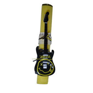 Χειροποίητη Αρωματική Λαμπάδα Με Διακοσμητική Κιθάρα Nirvana (2025300)