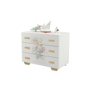 Asterias Bebe Συρταριέρα Stephanie 104x53x86cm χρώμα λευκό (20441) Asterias Bebe Συρταριέρα Stephanie 104x53x86cm χρώμα λευκό (20441)